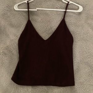 Maroon crop top never worn